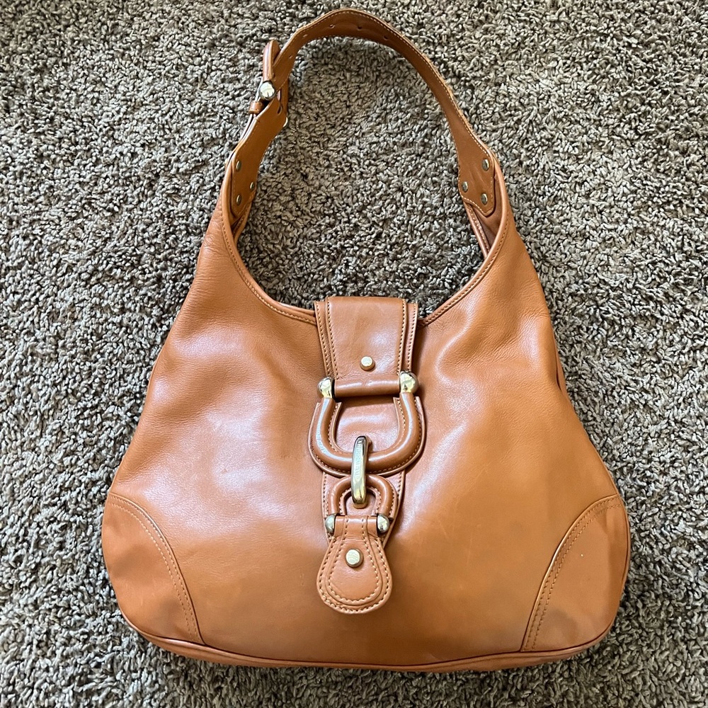 Burberry leather hobo bag